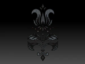ornament sq2 by wp 3D Model