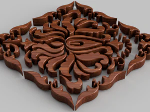 ornament sq5 by wp 3D Model