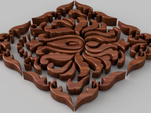 ornament sq5 by wp 3D Model