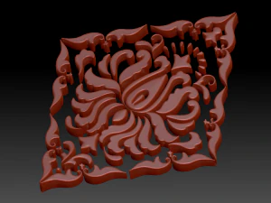 ornament sq5 by wp 3D Model