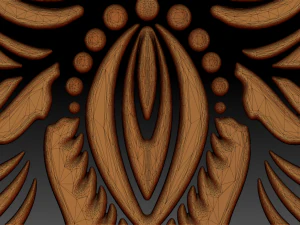 ornament sq6 by wp 3D Model