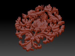 ornament sq8 by wp 3D Model