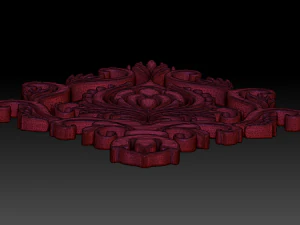 ornament sq9 by wp 3D Model