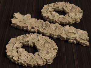 flower number symbol percent 3D Model