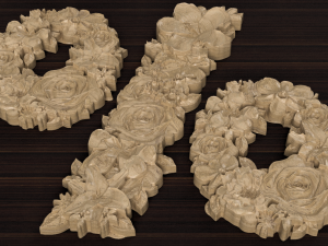 flower number symbol percent 3D Model
