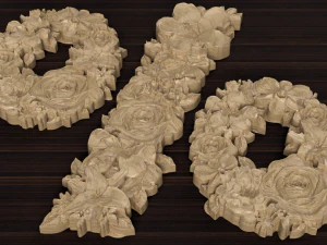 flower number symbol percent 3D Model