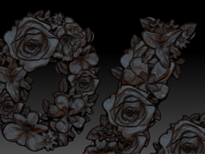 flower number symbol percent 3D Model