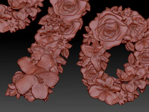 flower number symbol percent 3D Model