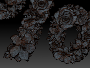 flower number symbol percent 3D Model