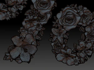 flower number symbol percent 3D Model
