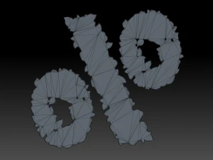 flower number symbol percent 3D Model