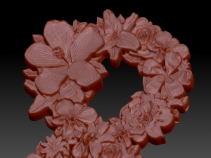 flower number symbol ampersand Model 3D