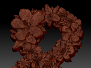 flower number symbol ampersand Model 3D