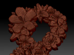 flower number symbol ampersand 3D Model