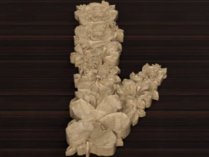 flower number 1 3D Model