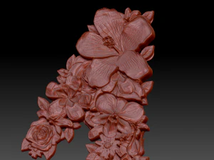 flower number 1 3D Model