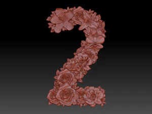flower number 2 3D Model