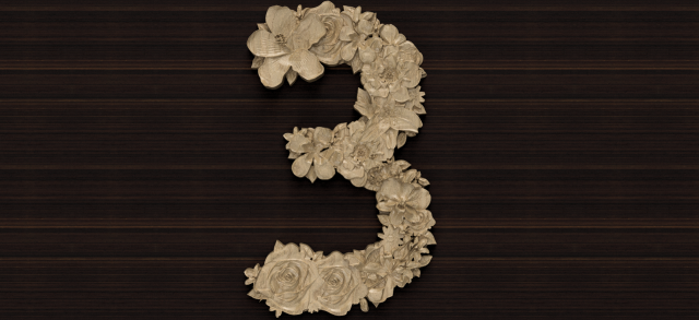 flower number 3 3D 모델 .c4d .max .obj .3ds .fbx .stl .blend 