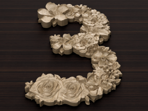 flower number 3 3D 모델