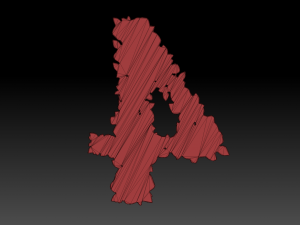 flower number 4 3D Model