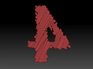 flower number 4 3D Model