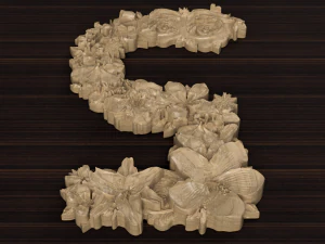flower number 5 3D Model