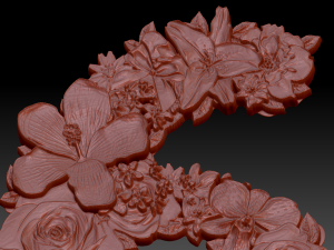 flower number 6 3D Model