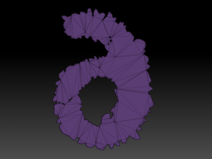flower number 6 3D Model