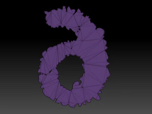 flower number 6 3D Model
