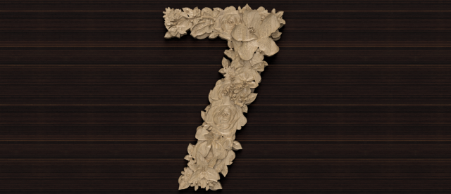 flower number 7 3D 모델 .c4d .max .obj .3ds .fbx .stl .blend 
