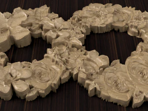 flower number 8 3D Model