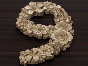 flower number 9 3D Model