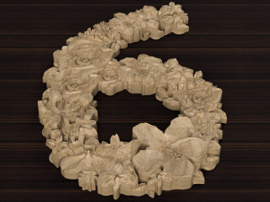 flower number 9 3D Model