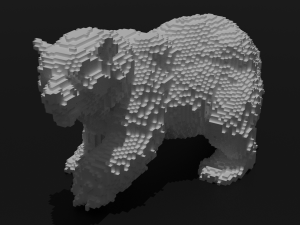 voxel bear 3D Print Model