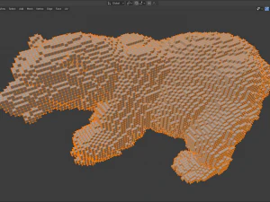 voxel bear 3D Print Model