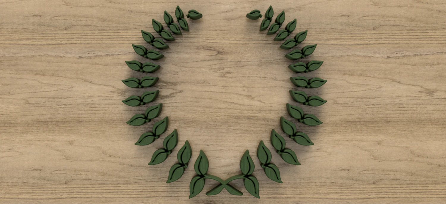 laurel wreath 1 3D Model .c4d .max .obj .3ds .fbx .stl .blend 