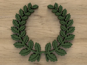 wieniec dębowy Model 3D