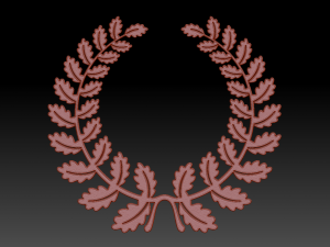 oak wreath 3D-Modell