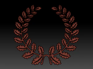 oak wreath 3D Model