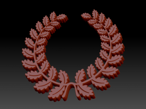 oak wreath 3D-Modell