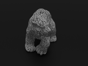 low poly bear 3D Model