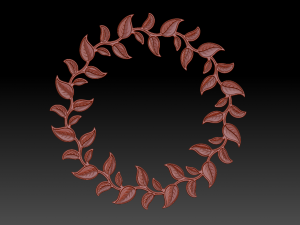 wreath of leaves Modelo 3D