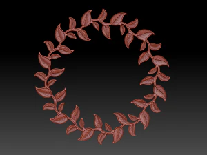 wreath of leaves 3D Model