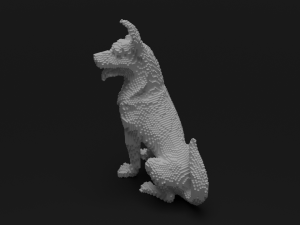 voxel dog Modello 3D