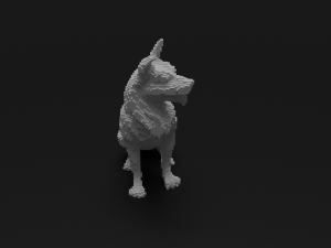 voxel dog Modello 3D
