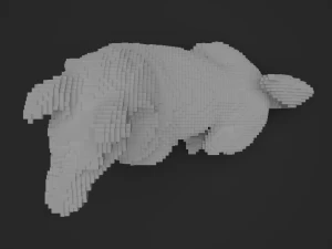 voxel dog 3D Model