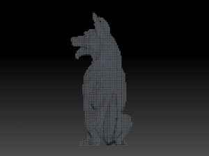 voxel dog Modello 3D