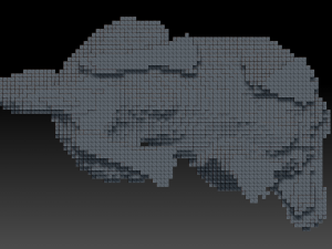 voxel dog Modello 3D