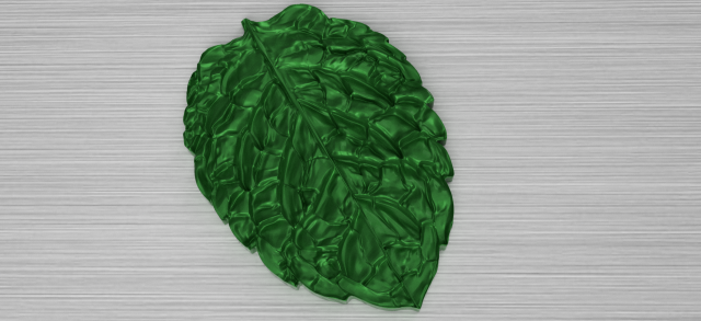 green leaf 2 3D Model .c4d .max .obj .3ds .fbx .stl .blend 