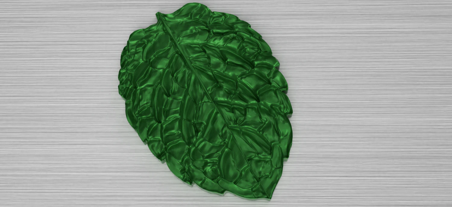 green leaf 2 3D Model .c4d .max .obj .3ds .fbx .stl .blend 